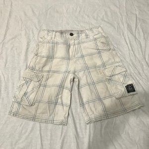 White Checkered Boy Shorts